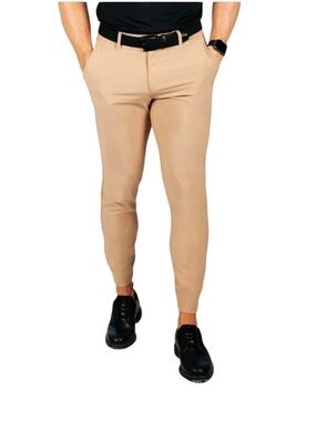 Primo Golf Men’s Khaki Golf Joggers - Size 32 Tall